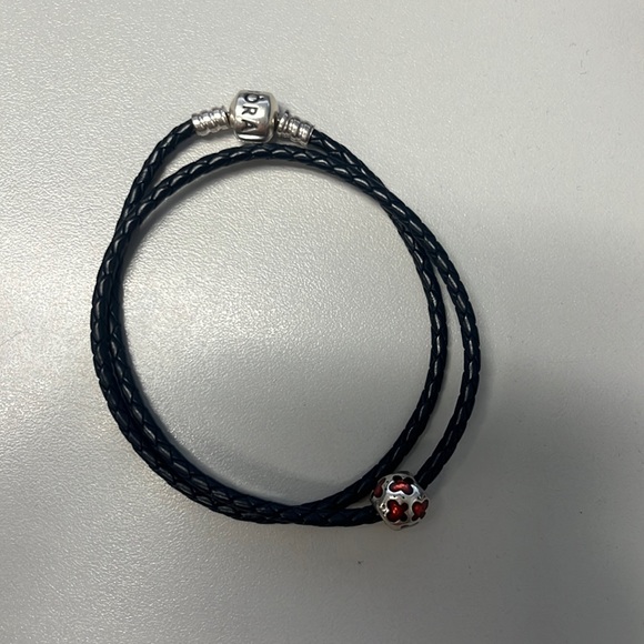 Pandora Rope Charm Bracelet With 1 Charm - Picture 1 of 4